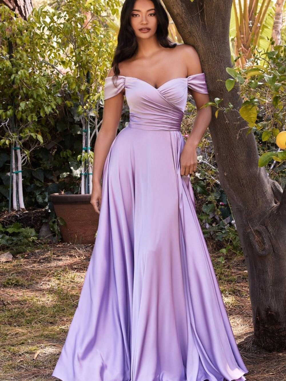 NEW LT LAVENDER Evening Gown Floor Length Formal Elegant Stunning 7493